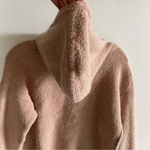 Club Monaco Pale Pink Pullover Boucle Hoodie - Picture 8 of 9